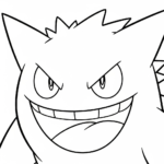 coloriage Gengar d