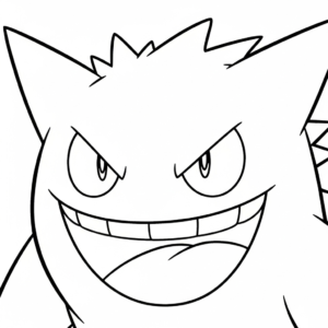 coloriage Gengar d