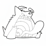 coloriage Gengar pour enfant de 10 ans
