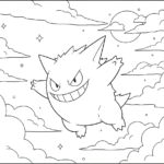 coloriage Gengar à imprimer gratuitement