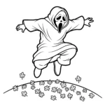 coloriage Ghostface a imprimer gratuitement