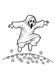 coloriage Ghostface a imprimer gratuitement