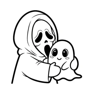 coloriage Ghostface d