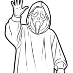 coloriage Ghostface en ligne