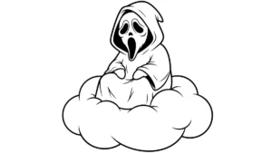 coloriage Ghostface a telecharger