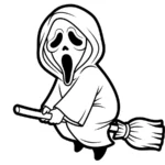 coloriage Ghostface à imprimer