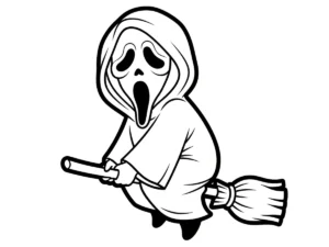 coloriage Ghostface à imprimer