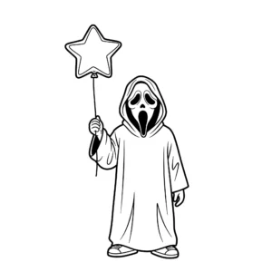 coloriage Ghostface pour enfants à télécharger