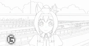 coloriage Haru Urara pour enfant à imprimer