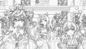coloriage Haru Urara à imprimer pour enfant de 12 ans