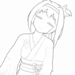 coloriage Haru Urara pour enfant de 8 ans