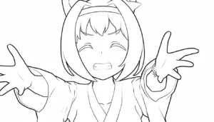 coloriage Haru Urara à imprimer gratuitement pdf