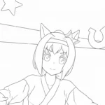coloriage Haru Urara a imprimer gratuit