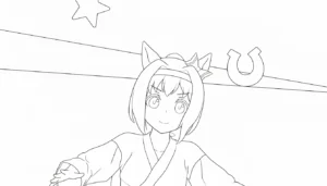 coloriage Haru Urara a imprimer gratuit