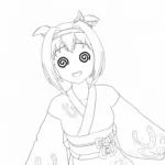 coloriage Haru Urara a colorier en ligne