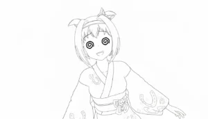 coloriage Haru Urara a colorier en ligne