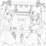 coloriage Haru Urara gratuit à imprimer