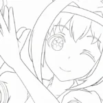 coloriage Haru Urara pour enfants