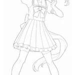 coloriage Haru Urara gratuit à imprimer
