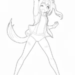 coloriage Haru Urara a imprimer