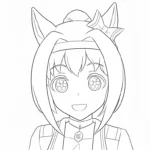 imprimer coloriage Haru Urara pour enfant