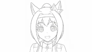 imprimer coloriage Haru Urara pour enfant