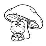 coloriage Keroppi gratuit pour enfants