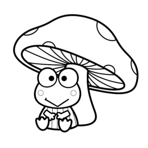 coloriage Keroppi gratuit pour enfants