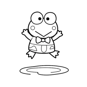 coloriage Keroppi a dessiner en ligne