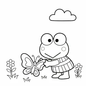 coloriage Keroppi a imprimer gratuit