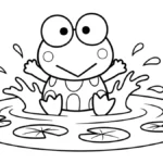 coloriage Keroppi gratuit