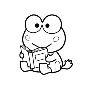 coloriage Keroppi à imprimer gratuitement pdf
