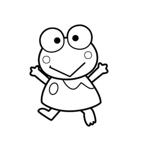 coloriage Keroppi en ligne pour enfant