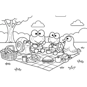 a imprimer coloriage Keroppi gratuit