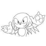 coloriage Knuckles de pour enfants