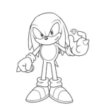 coloriage Knuckles de pour enfants