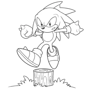 coloriage Knuckles a telecharger