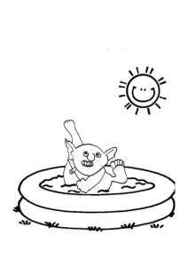coloriage Le Petit Ogre pour enfant de 5 ans