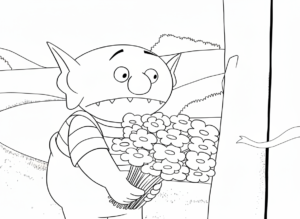 coloriage Le Petit Ogre a colorier en ligne gratuitement