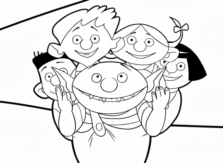 Tranh tô màu Le Petit Ogre
