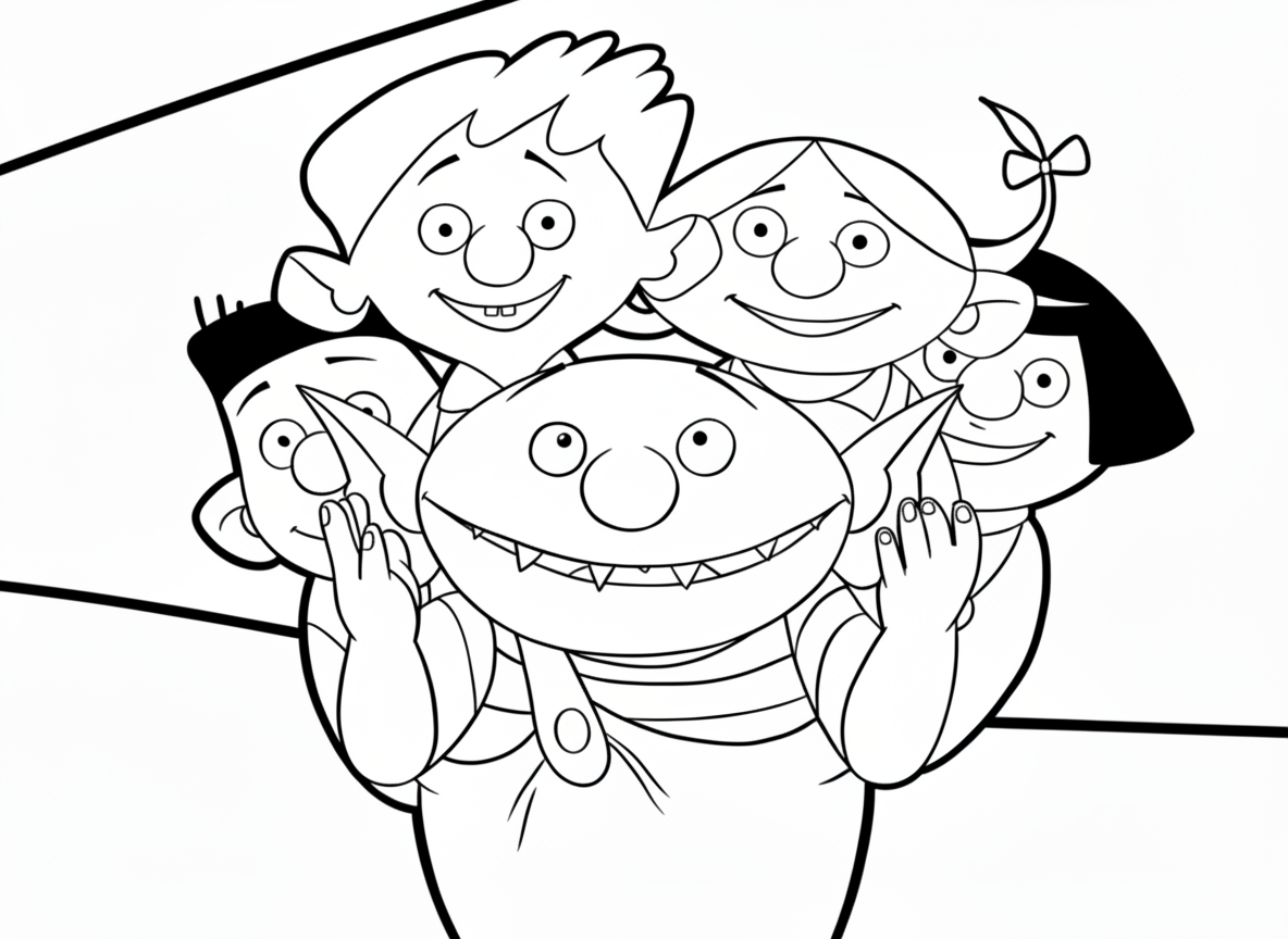 Tranh tô màu Le Petit Ogre