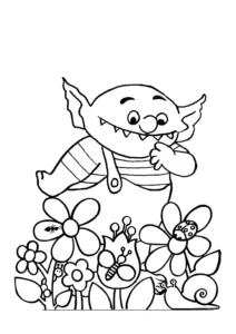 coloriage Le Petit Ogre a dessiner et imprimer