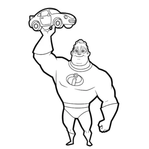 télécharger coloriage Les Indestructibles gratuit