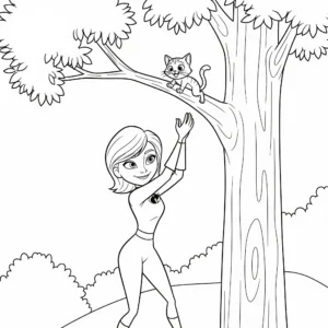 coloriage Les Indestructibles pour enfant de 2 ans