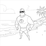 a imprimer coloriage Les Indestructibles gratuit