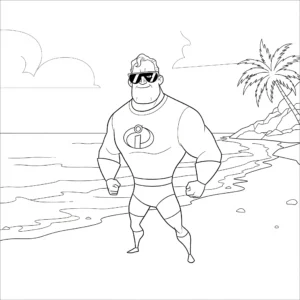 a imprimer coloriage Les Indestructibles gratuit