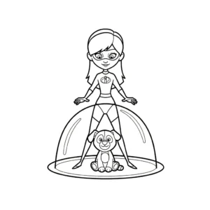 coloriage Les Indestructibles et découpage à imprimer