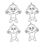 coloriage Les Indestructibles à imprimer gratuitement pdf