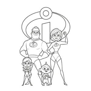 coloriage Les Indestructibles à imprimer gratuitement