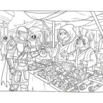 coloriage Mandalorian pour enfant de 10 ans